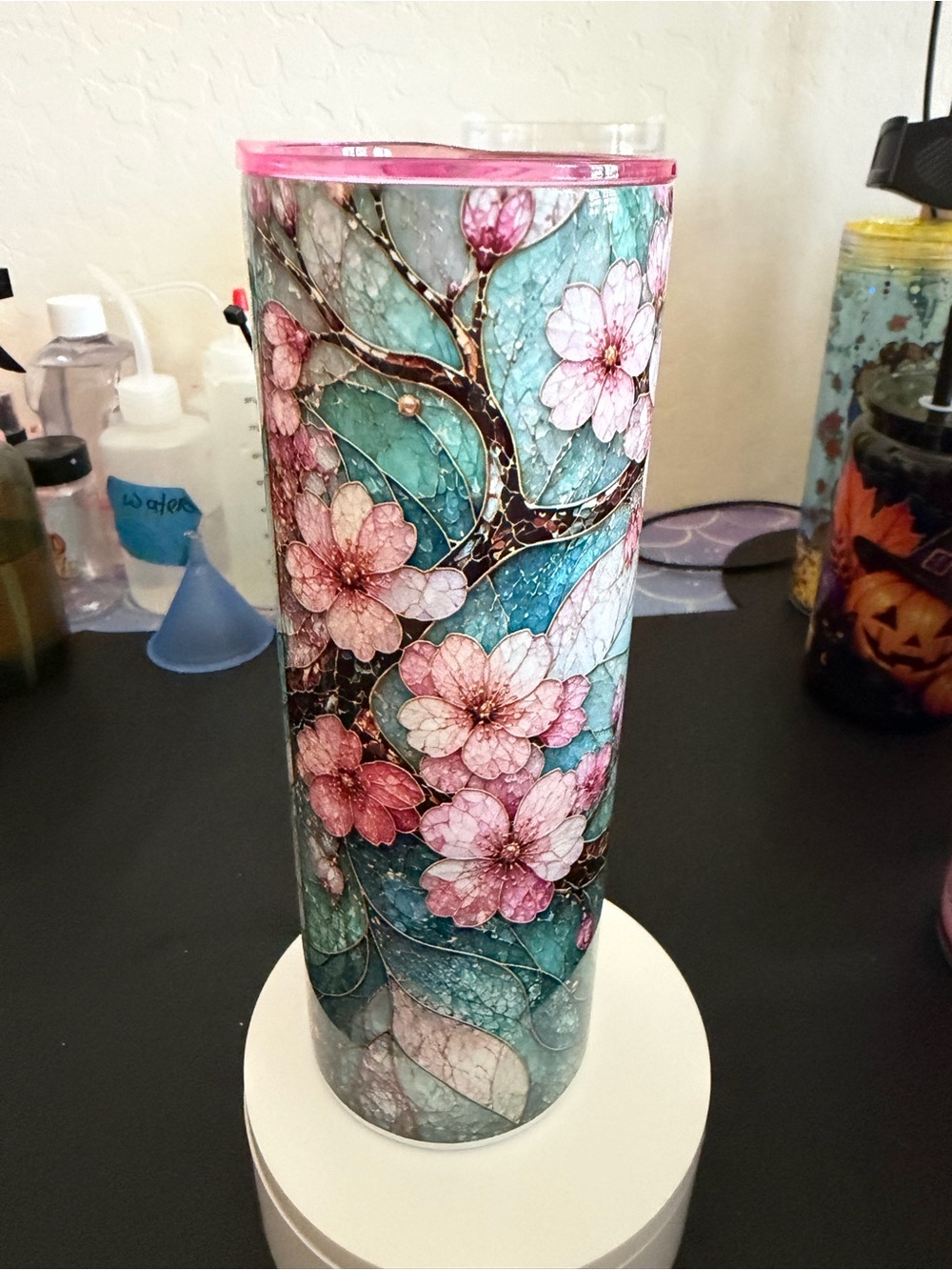 Stainless steel cherry blossoms design